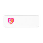 Kitty Hearts Return Address Labels