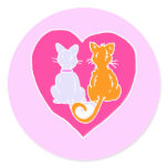 Kitty Hearts Stickers