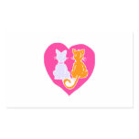 Kitty Hearts Rectangle Sticker