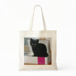 Kitty in Box (color) Canvas Bag