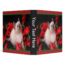 Kitty in Roses Binder