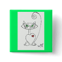 kitty kat Square button