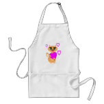 Kitty Kat With Heart Products Apron