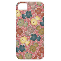 Kitty Kats Pink iPhone 5 Case