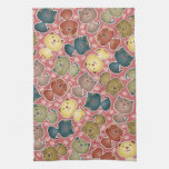 Kitty Kats Pink Kitchen Towel