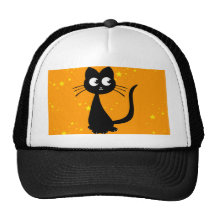 Kitty Kuro Orange Mesh Hat