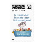 Kitty Litter Stinks Postage