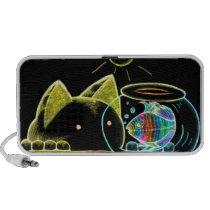 Kitty Looking Fishy speakers