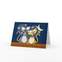 Kitty Love Greeting Card by wislander Kitty Love Greeting Card
