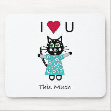 Kitty Love Mouse Pad