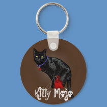 Kitty Mojo Keychain by voodoomama Kitty Mojo Keychain