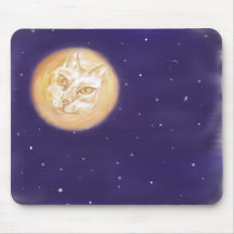 kitty moon mouse mats