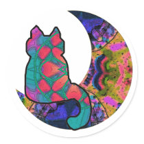 KITTY MOON stickers by lissame73 KITTY MOON stickers