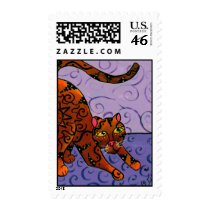 Kitty of the Rising Sun Postage Stamp