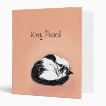 Kitty Peach Binders
