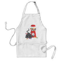 Kitty Playing with Gumballs Aprons