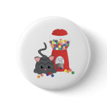 Kitty Playing with Gumballs Pin