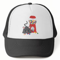 Kitty Playing with Gumballs Trucker Hat