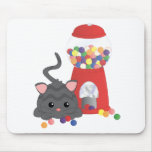 Kitty Playing with Gumballs Mouse Mats