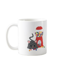 Kitty Playing with Gumballs Coffee Mug