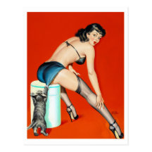 Kitty Pulp Pin Up Postcards