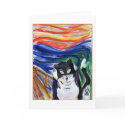 Kitty Scream Greeting Card by donnabellas Kitty Scream Greeting Card