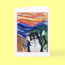 Kitty Scream Greeting Card
