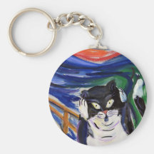 Kitty Scream Keychain
