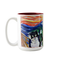 Kitty Scream Mug (Double) by donnabellas Kitty Scream Mug (Double)