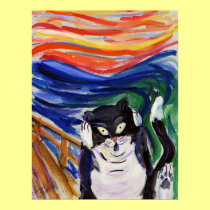 Kitty Scream Poster posters
