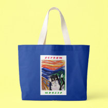 Kitty Scream with Scream Text Bag bags