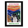 Kitty Scream with Scream Text Greeting Card