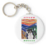 Kitty Scream with Scream Text Keychain