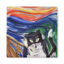 Kitty Scream with Scream Text Magnet