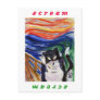 Kitty Scream with Scream Text Postcard