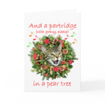 Kitty sings "Twelve days of Christmas" Card