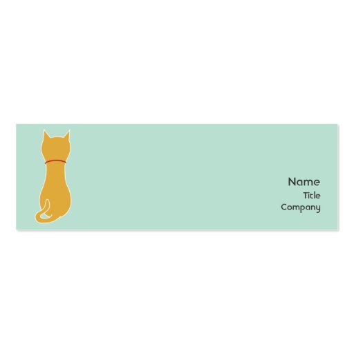 Kitty - Skinny Business Card Template (front side)