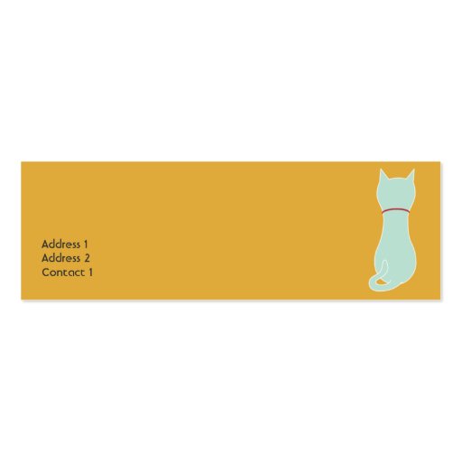 Kitty - Skinny Business Card Template (back side)