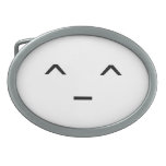 Kitty Smiley Oval Belt Buckles