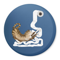 Kitty Toilet Paper Fetish magnets