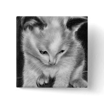 Kitty toy kitten Button