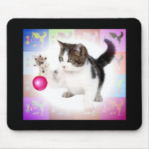 Kitty Tree-Trimmer mousepads by GotCats Kitty Tree-Trimmer mousepads