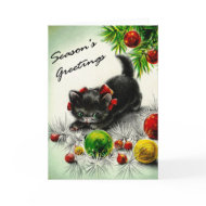 Kitty Under the Tree card