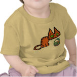 Kitty With Easter Basket Tshirts