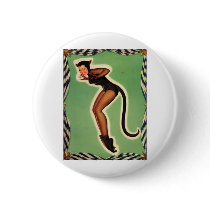 Kitty Woman Pinback Button