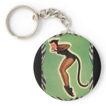 Kitty Woman Keychain