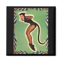Kitty Woman Fridge Magnet