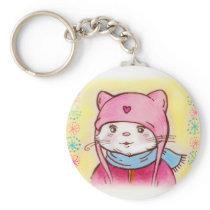 Kitty's Greetings keychains