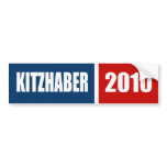 KITZHABER 2010 BUMPER STICKER