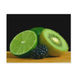 Kiwi and lime postcards
